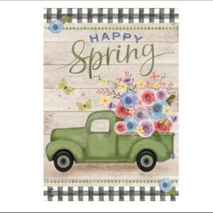 Happy Spring Premium Garden Flag